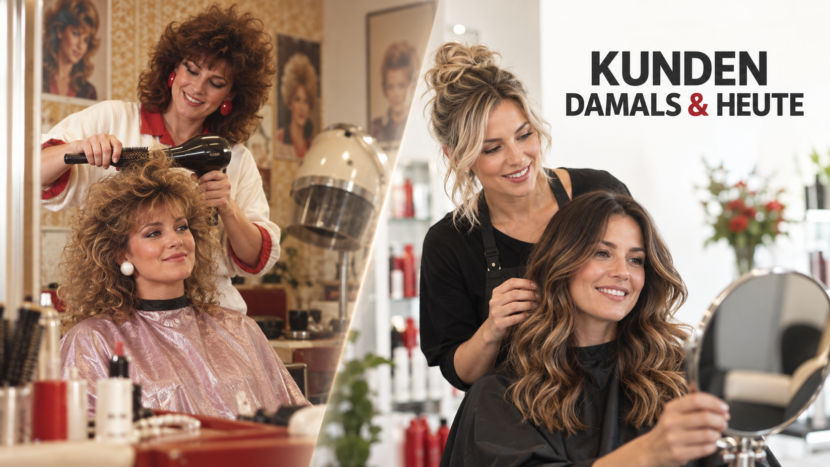 Kundin bei der Beratung im Friseursalon