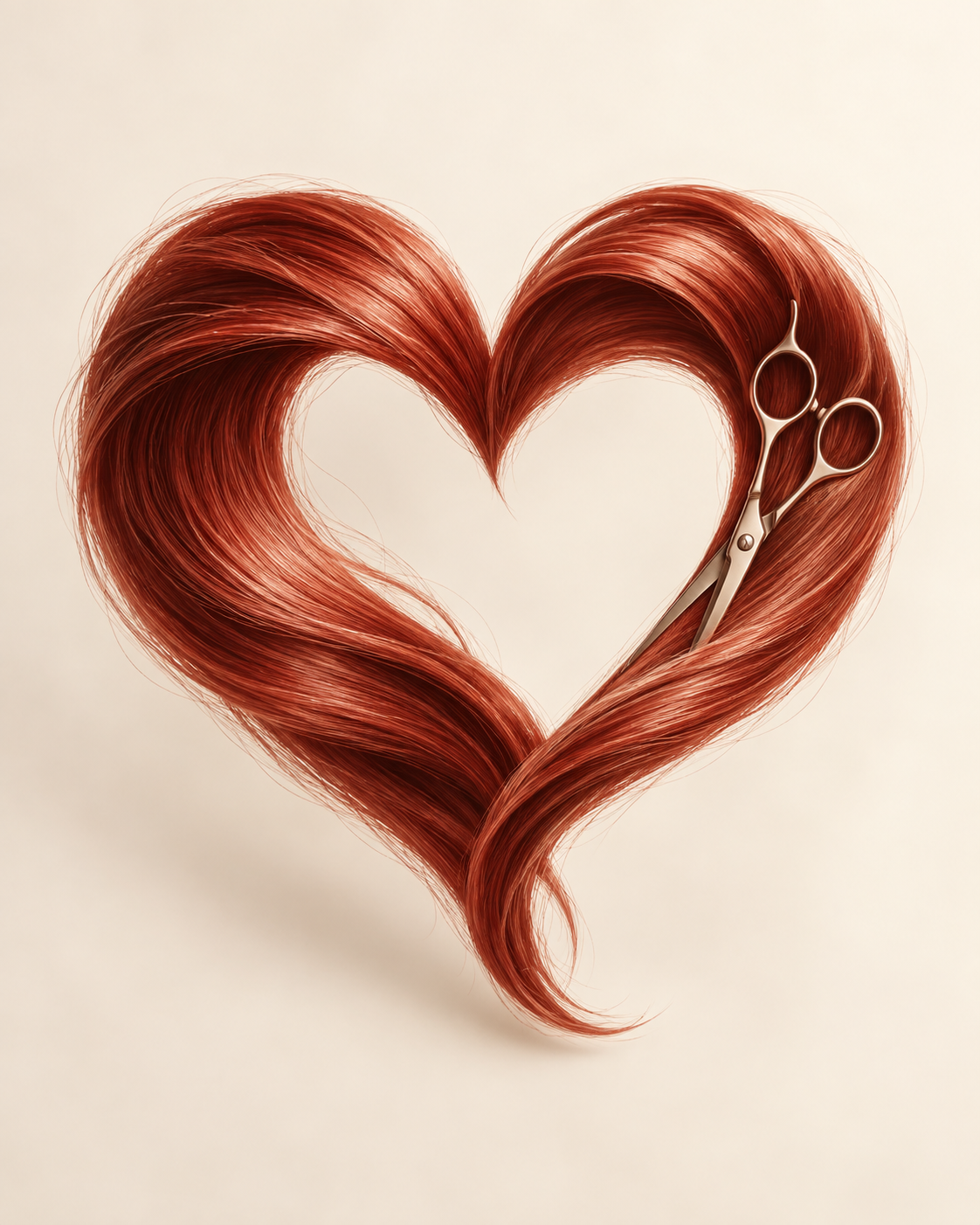 Friseur-Herz als Zeichen der Liebe
